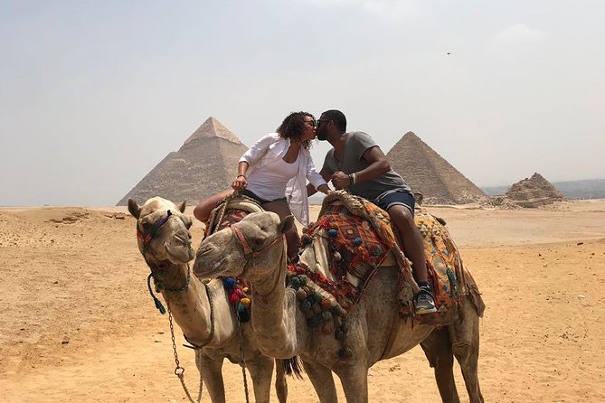 Private Cairo Layover Tour to Giza Pyramids - Sphinx with Camel ride - Bazaar - Pyramids of Giza: Your Big 3, Tickets Included, and 30 Minutes on Camelback