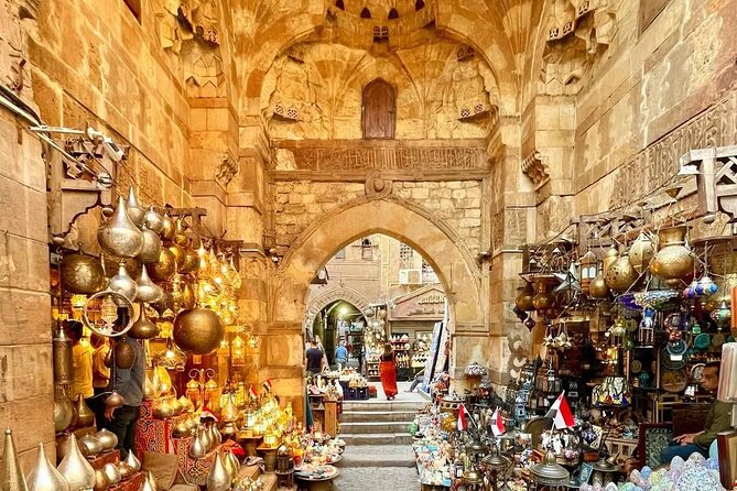 Private Cairo Tour The main highlights - Khan el-Khalili: souq time with crafts, texture, and noise control
