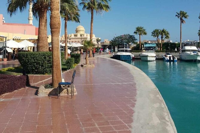 Private city tour with shopping - Hurghada Marina: sea views, yacht spotting, and an easy stroll