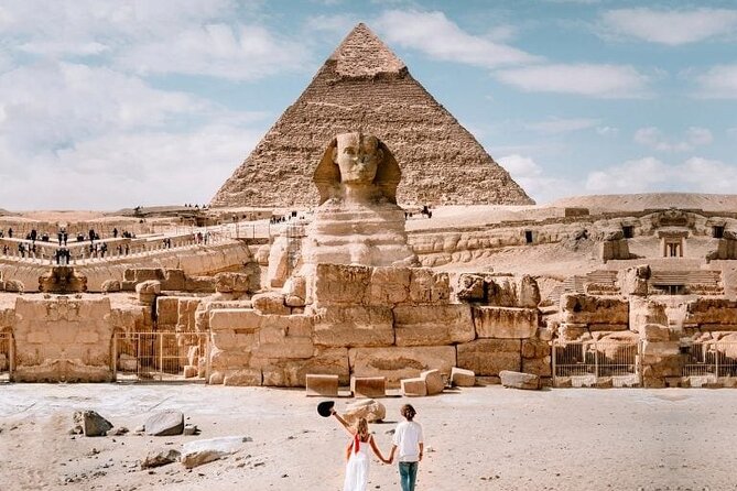 Private Day Tour Giza Pyramids and Egyptian museum (OR) GEM - Giza Pyramids stop: Cheops, Khafre, Menkaure, and the Sphinx area
