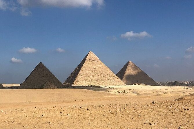 Private Day Tour Giza, Sakkara Pyramids, Memphis includes Lunch. - Giza Pyramids and Sphinx: getting the big picture fast