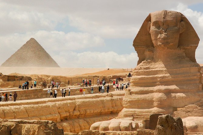 Private Day Tour to the Pyramids and The Grand Egyptian Museum - Great Sphinx + Valley Temple: the meaning behind the stone