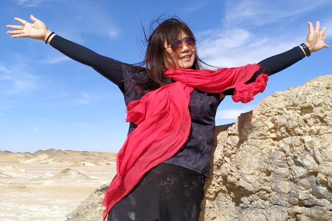 Private Day tour to White Desert and Bahariya Oasis Tour - Black Desert: darker dunes with a moody feel