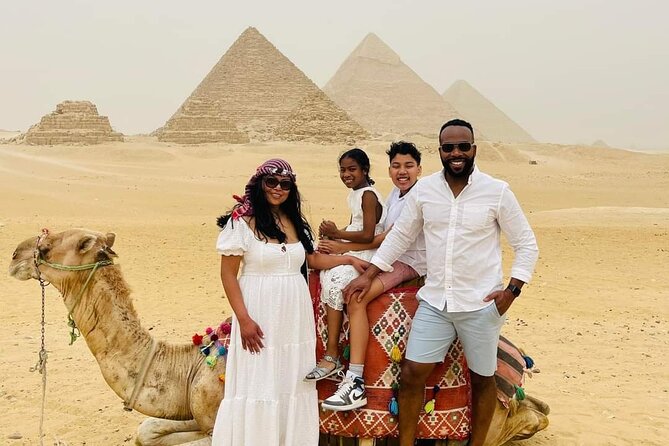 Private full day tour in Pyramids of Giza, Memphis and Saqqara - Giza Pyramids, Great Sphinx, and Valley Temple at the morning pace