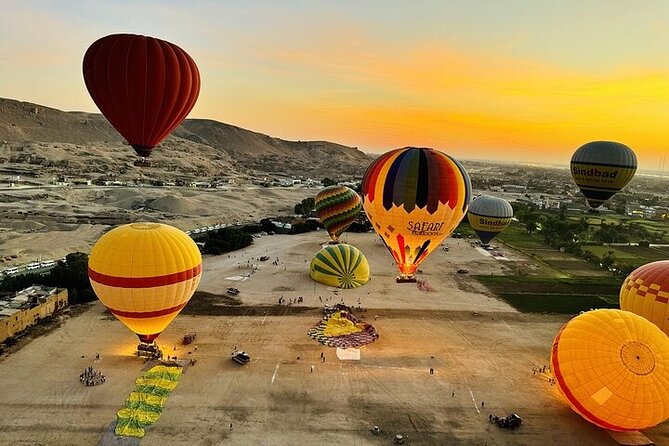 Private Full day tour to Luxor From Hurghada with hot air balloon - Hot air balloon sunrise: 600 meters over the West and East panorama