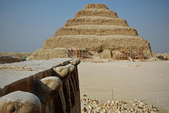 Private Full-Day Tour to Pyramids of Giza,Sakkara and Memphis - Saqqara Step Pyramid and tomb paintings: the story behind the pyramid idea