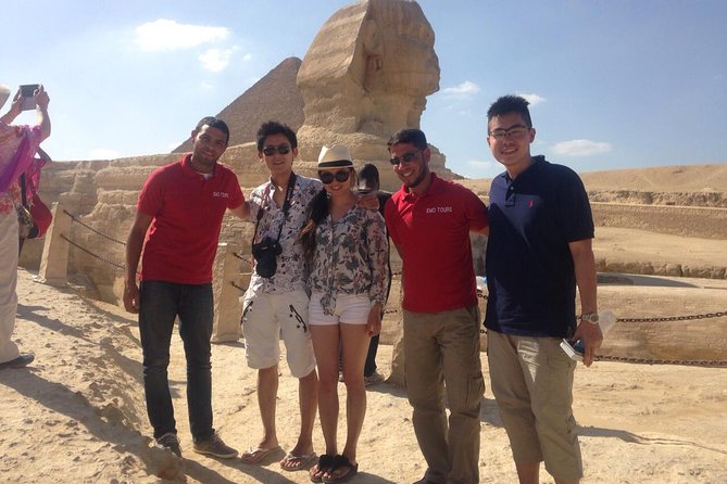 Private Full-Day Tour Visiting Giza Pyramids, Egyptian Museum and Old Market - The Sphinx: 73 Meters of Symbol Meets Real Stone