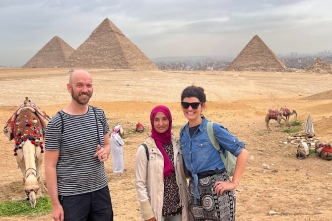 Private Giza Pyramids,Sphinx,camel,lunch, 2 tombs,Great Pyramid - Valley Temple of King Chephren: the site beyond the postcard