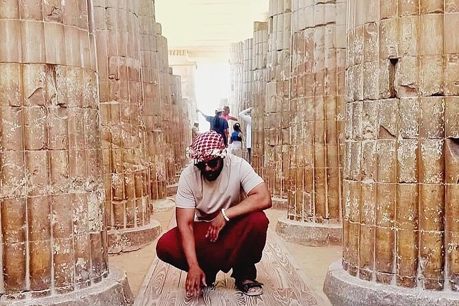 Private guide day Giza Pyramids &camel & Saqqara And Memphis - What to pack for a 4–6 hour pyramids day in Egypt heat