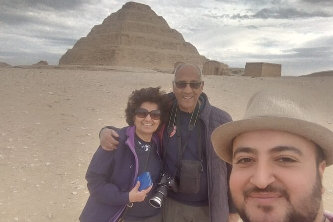 Private Guided Tour Pyramids of Giza,Sphinx, Saqqara and Memphis - Saqqara Step Pyramid of Djoser: the first major milestone in pyramid history