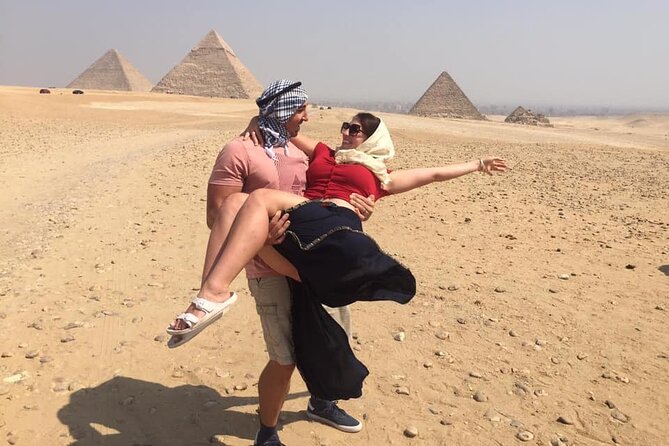 Private Guided Tour to Giza Pyramids Sphinx Camel Ride and Lunch - Great Sphinx stop: direct face time and free admission