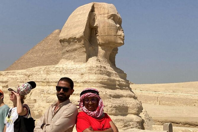Private Half Day Giza Pyramids & Camel &Lunch &Shopping - Great Sphinx: the stop that makes the whole day click