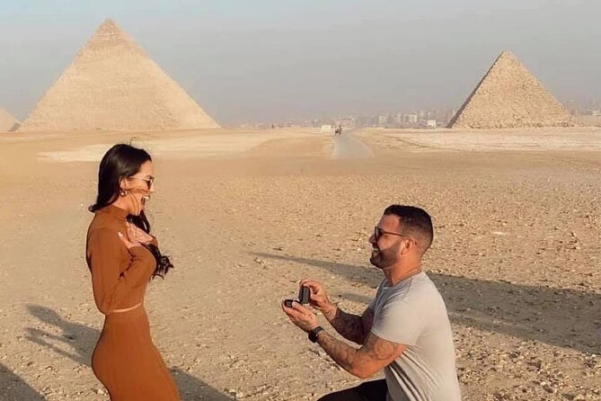 Private Half-Day Tour to Giza Pyramid ,Sphinx and Camel Ride - Panoramic viewpoint: where the pyramids fit in one frame