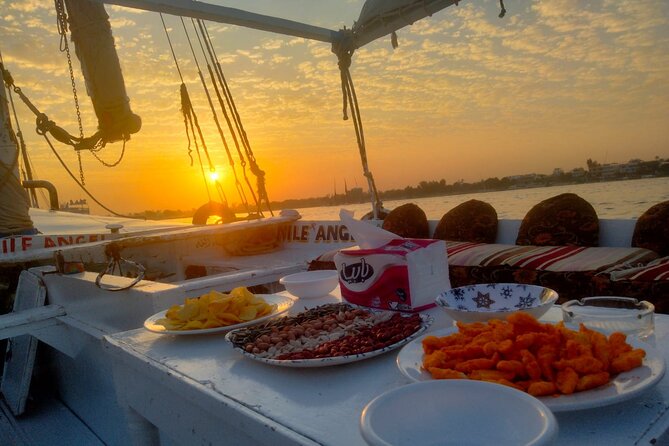 Private Sailing Traditional Egyptian Boat in Luxor - Nile River Valley views: fields, birds, and working banks