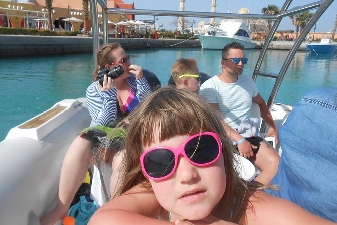 Private Speedboat Tour From Hurghada - On-board basics: snacks, drinks, life jackets, snorkeling gear, and showers