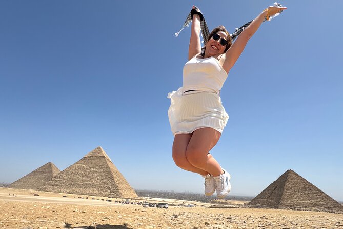 Private tour Giza Pyramids ,sphinx & camel ride all included - Panoramic View + Camel Ride: A Different Way to Feel the Scale