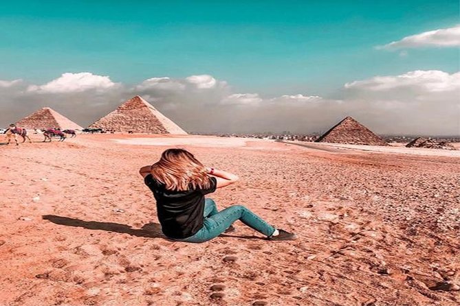 Private Tour Giza pyramids Sphinx Egyptian Museum Khan El-Khalili Camel Ride, - Stop 2: Giza pyramids plus a 30-minute camel ride