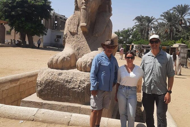 Private Tour Giza Pyramids, Sphinx, Memphis, Saqqara and Camel Ride - Memphis near Mit Rahina: putting the pyramids in the timeline