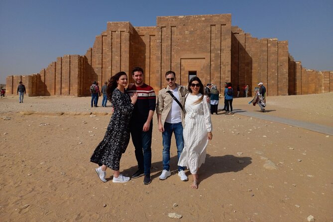 Private Tour Giza Pyramids Sphinx Sakkara and Dahshur - Stop 1: Saqqara Step Pyramid corridors and daily-life reliefs