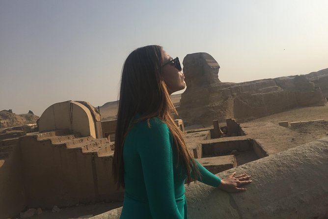 Private Tour Giza Pyramids,Sphinx, Sakkara ,Dahshur Pyramids,Lunch and Camel - Great Sphinx and the Valley Temple stop: short, classic, and worth it