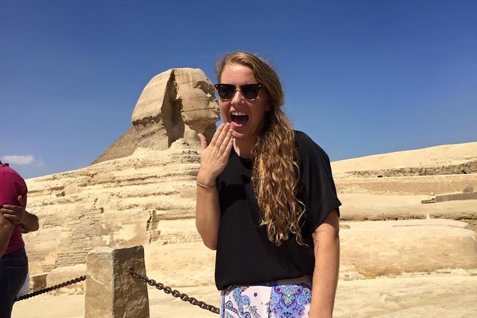 Private Tour Giza Pyramids,Sphinx,lunch,camel& inside 3rd pyramid - Cheops area, panoramic views, and photo stops at Giza