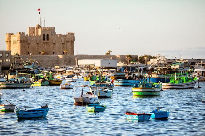 Private tour to Alexandria from Giza with Lunch and Entrance fees - Pompey’s Pillar, Fort of Qaitbay, and Abu al-Abbas on the Corniche