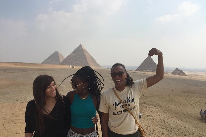 Privet Tour to Pyramids of Giza, Sphinx & Memphis and Saqqara - Great Sphinx: carved rock, added blocks, and repeated renovations