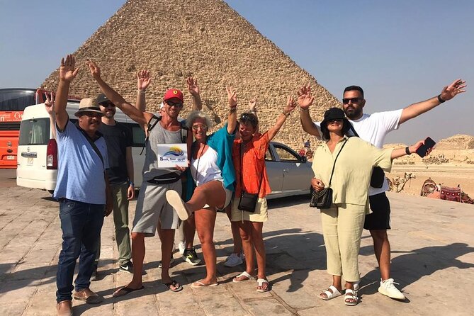 Pyramids of Giza & Museum & Bazaar from Cairo private - Crossing to Giza: Great Pyramids, Chephren and Mykerinus, then the Sphinx