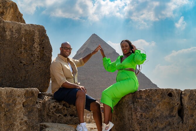 Pyramids of Giza Photoshoot & Tour with Camel, Horse & Shopping - Stop 3: Panoramic View, Camel Ride, and the Jumping Horse Photoshoot