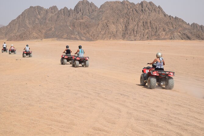 Quad Bike in Sharm El Sheikh Desert - The first 20 minutes: learning control on flat desert sand