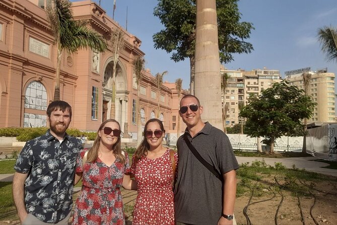 Quick Cairo Layover to Giza Pyramids, Museum, Bazaar from Airport - Stop 1: Giza Plateau, the Great Pyramid, Chephren, Menkaure, and the Sphinx