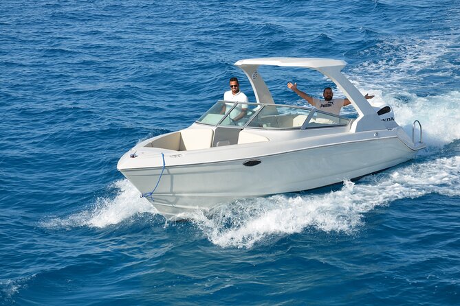 Red Sea: Orange Island Speedboat Full Day Tour with Lunch - What’s on board: water, soft drinks, fruits, and shade