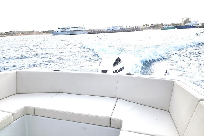 Red Sea: Orange Island Speedboat Full Day Tour with Lunch - Orange Bay: protected waters, easy swimming, and beach time