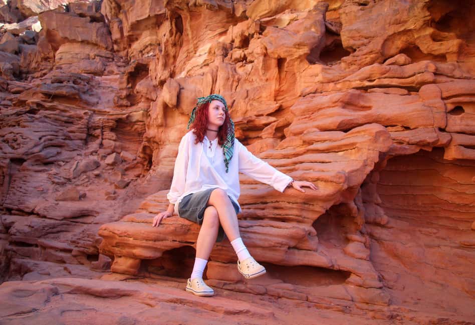 Sharm El Sheikh: Jeep Adventure to Blue Hole, Canyon & Dahab - Bedouin beach BBQ lunch, tea, and a calmer coast break