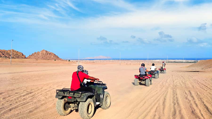 Sharm El Sheikh: Quad Biking trip with Authentic Bedouin Tea - Where you might stop: mountains, a village area, and optional add-ons