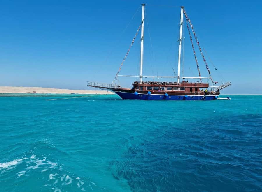 Sharm: Pirates Sailing Boat cruise with transfers & lunch - The Timing: 9:00 AM Depart, Around 4:00 PM Back