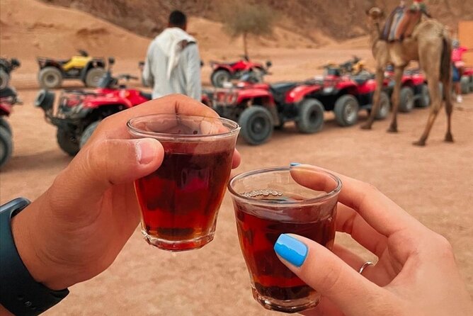 Sharm: Quad Bike or Car Buggy, Camel ride & optional VIP Bedouin Dinner & Show - Quad bike or dune buggy: what you’re buying with each option