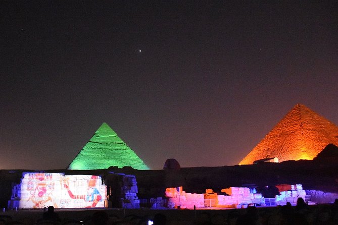 Sound and Light Show at Giza Pyramids including Private Transfer from Cairo - Private transfer from Cairo: less stress, more show time