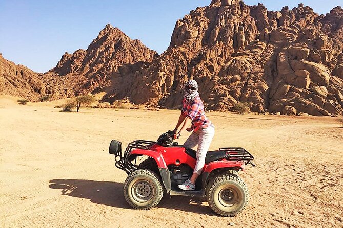 Stargazing And ATV Quad Bike And Camel Ride And Dinner With Show - Quad Bike at Safari Center: briefing, helmets, and how “easy to drive” really works