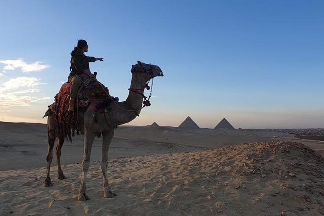 sunset at Giza pyramids by camels - Photo Help and the No-Negotiation Setup