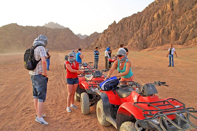 Super Safari (Quad, Camel, Dinner and Show) in Sharm El Sheikh - Pickup, Vehicle Comfort, and Your Quad Test Drive