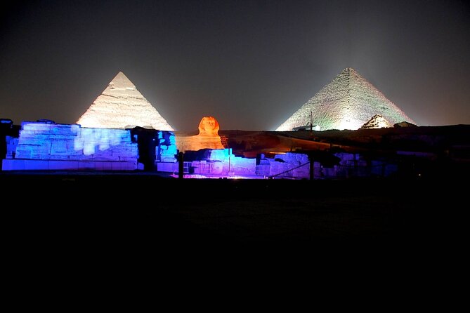 The World Famous Pyramids Sound and Light Show in Giza - Entering the Night: The One-Hour Flow From Cairo