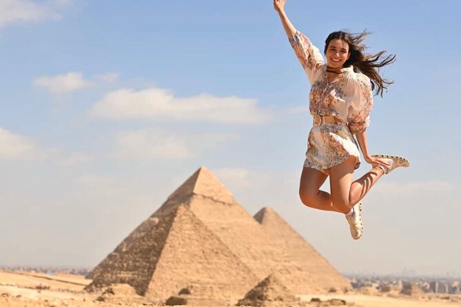 Top Tour Giza Pyramids ,Sphinx ,camel ride and ATV safari - Stop 1: Pyramids of Giza Plateau (Khufu, Khafre, Menkaure)