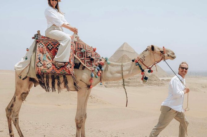 Top Tour Giza Pyramids ,Sphinx ,camel ride and ATV safari - Stop 2: Cheops Pyramid Area and the Panorama Camel Ride Window