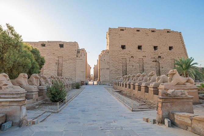 Tour of the East Bank in Luxor - Luxor Temple by the Nile: preserved carvings in a living city