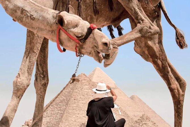 Tour to Giza pyramids, sphinx, and New grand Egyptian Museum GEM - Stop 2: Pyramid of Khafre and spotting the differences with your guide