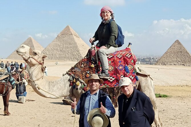 VIP Day Tour inside Giza Pyramids - The Sphinx Temple and panoramic viewpoint: where photos meet meaning