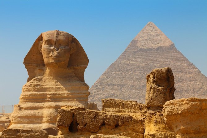 VIP Giza pyramids ,sphinx,Camel ride lunch and inside the pyramid - Khafre’s Pyramid: The Casing Stones That Change the Look