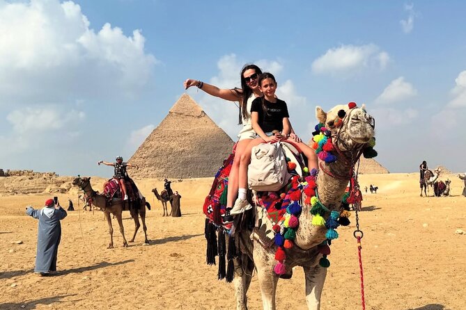 ViP Private Tour Giza Pyramids,Sphinx,camel ride , inside Pyramid - Lunch Break and Bottled Water: Keep Your Energy Steady