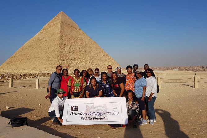 VIP tour to Giza pyramids, Sphinx, Camel ride, lunch, GEM museum - Lunch breaks the heat cycle (and keeps the day humane)